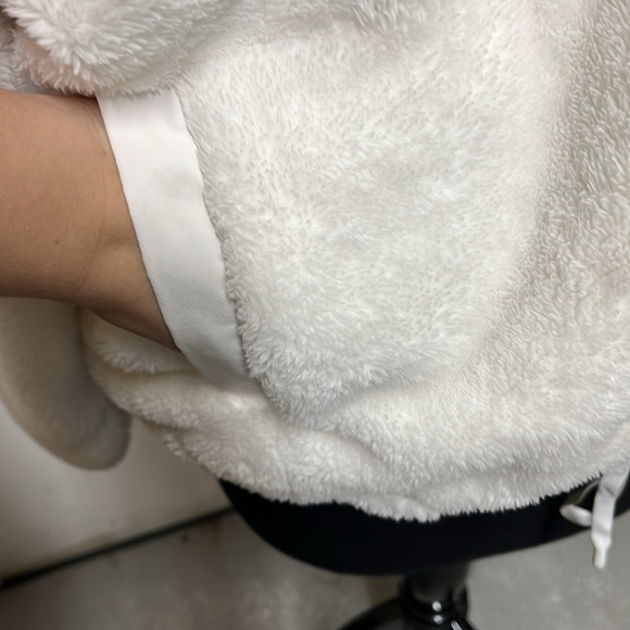 New! Women's High Pile Fleece 1/2 Zip Pull Over - All In Motion™ Cream - Picture 4 of 7